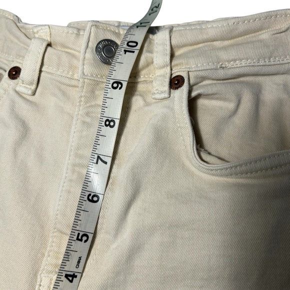 Zara Straight Cropped Raw Hem Jeans Sz 2 - Picture 12 of 12